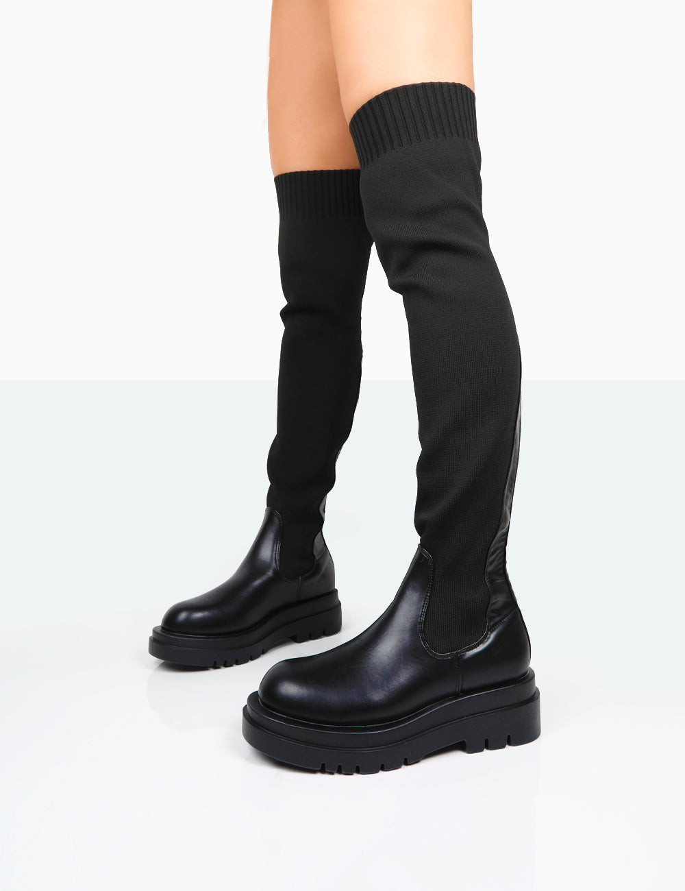 Anna - Botas de Calcetín por Encima de la Rodilla