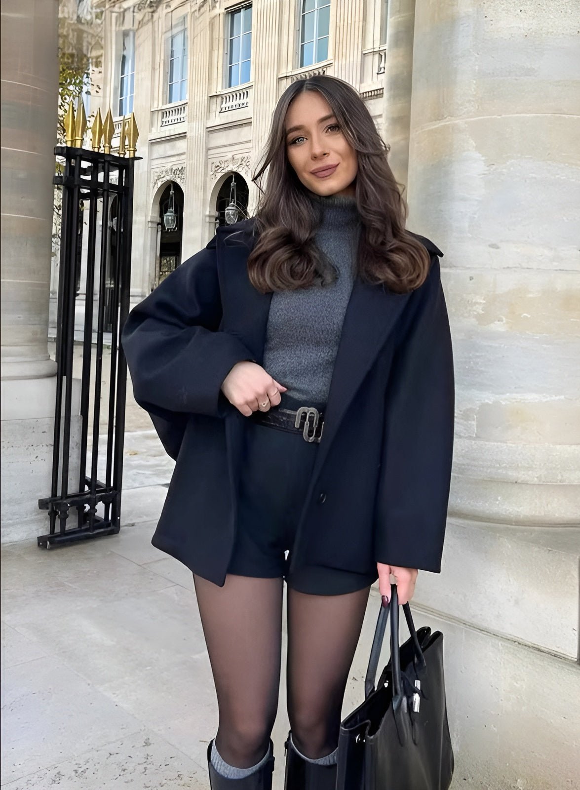 Lizzy | Chaqueta de lana oversized de moda