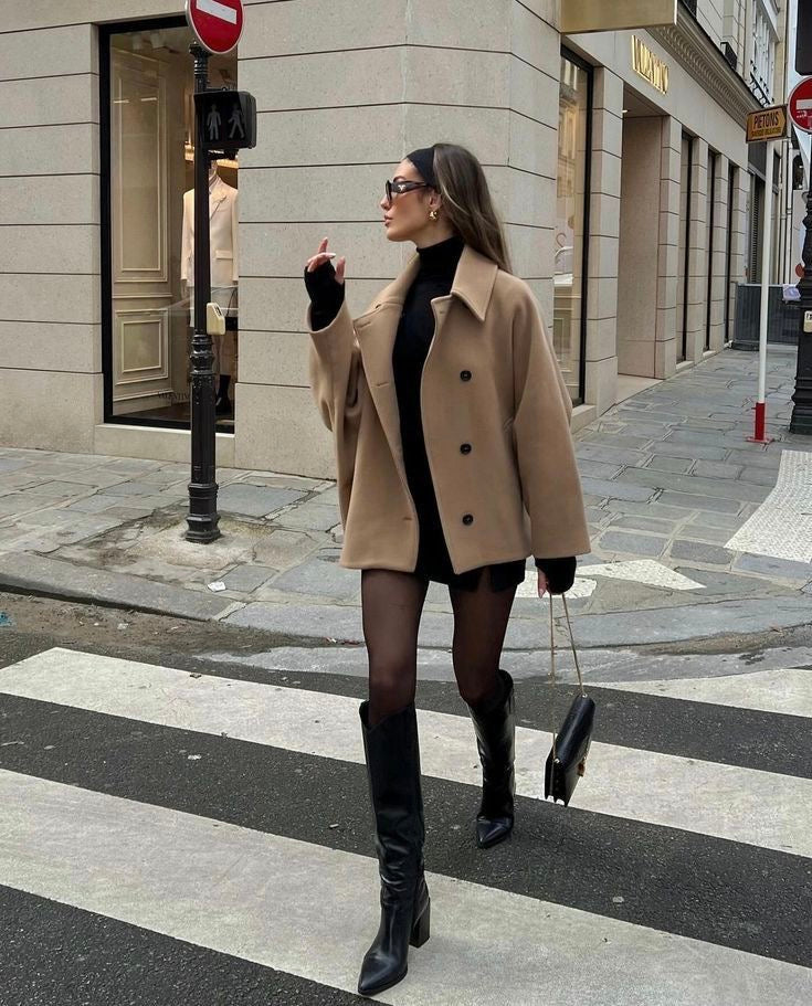 Lizzy | Chaqueta de lana oversized de moda