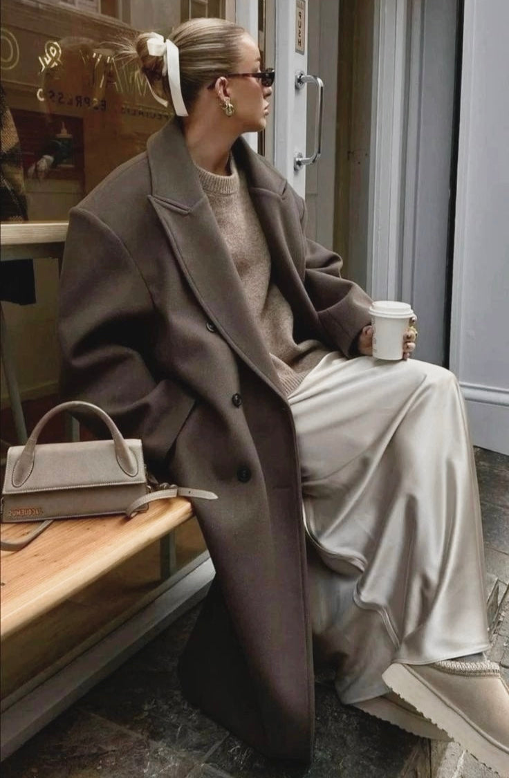 Juna | Abrigo oversized largo