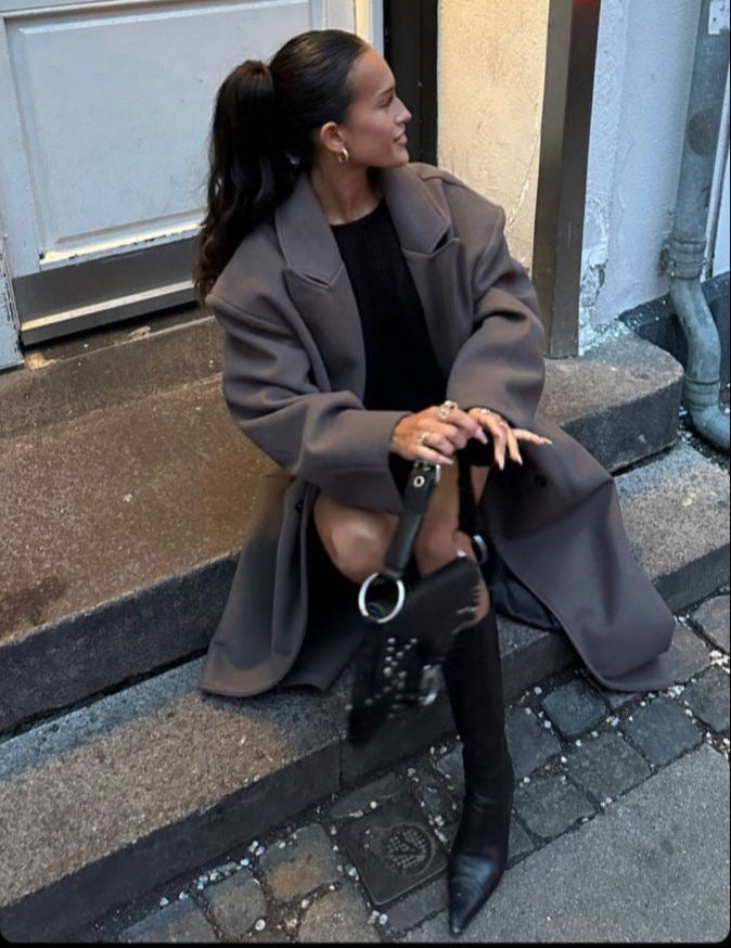 Juna | Abrigo oversized largo