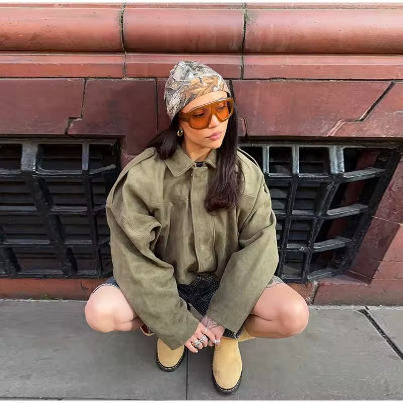 Fabiane | Chaqueta Oversize de Ante para Mujeres – Cálida y Elegante