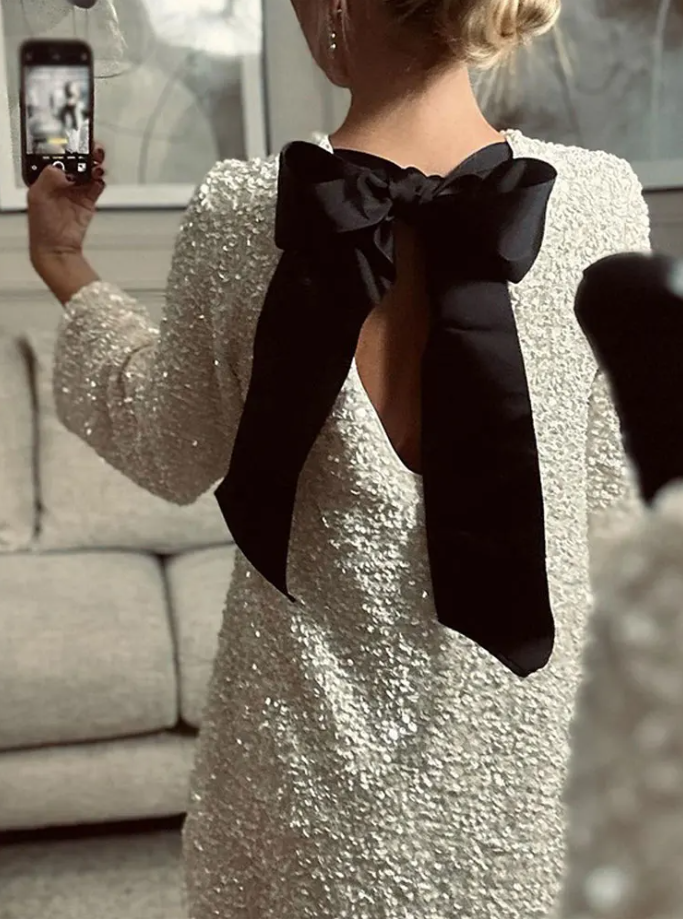 Carina - Vestido de lentejuelas con volantes
