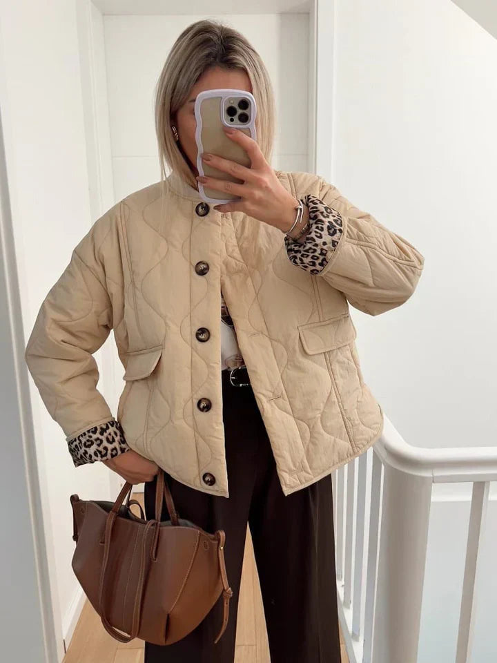 Leonne | Chaqueta de Lujo Estampado Leopardo