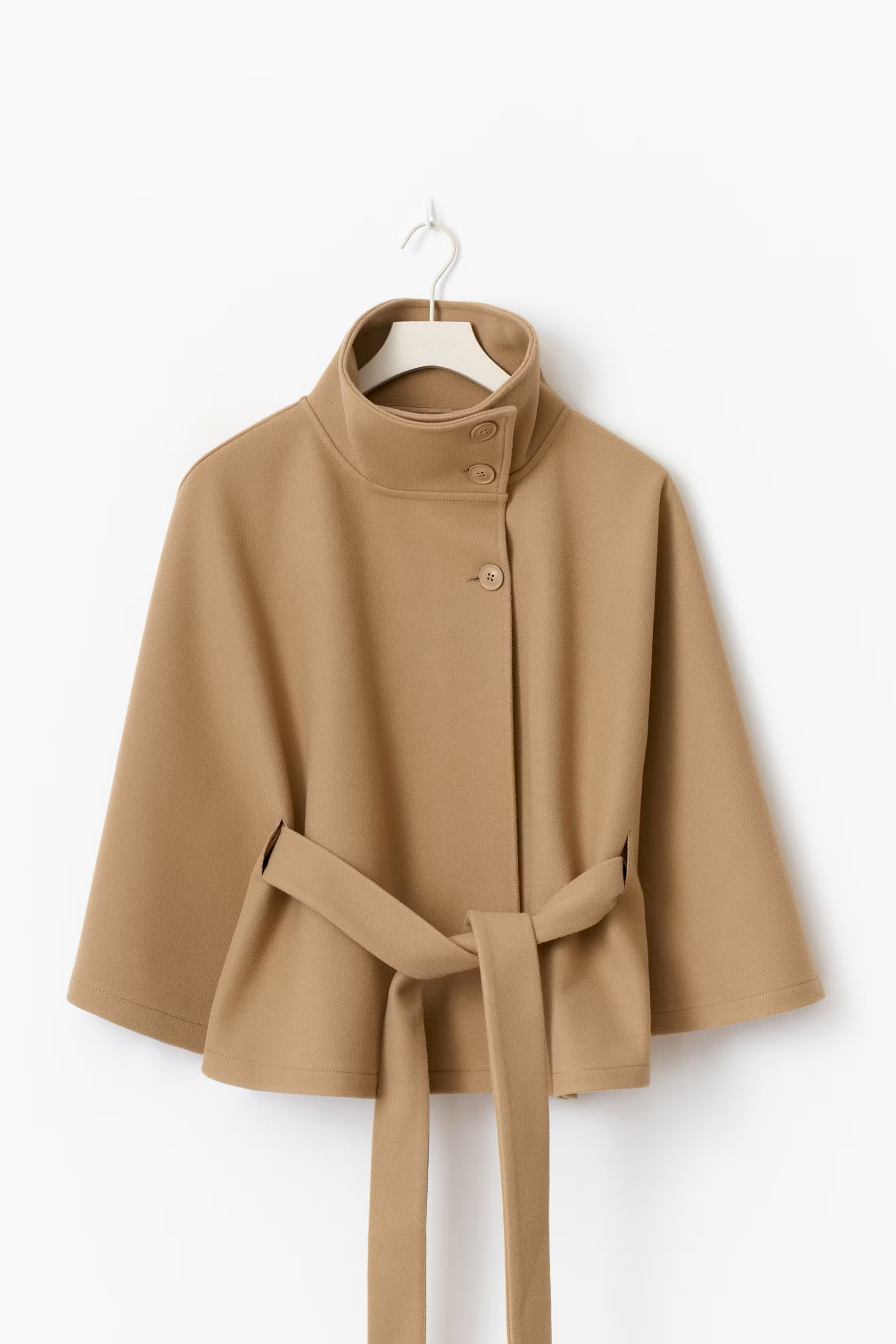 Loreza | Abrigo Elegante para Mujeres con Cinturón y Cuello Alto