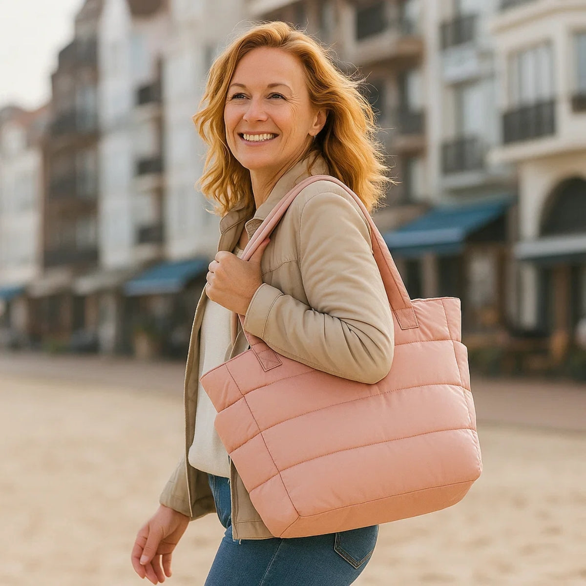 Amelia - Bolsa tote acolchada