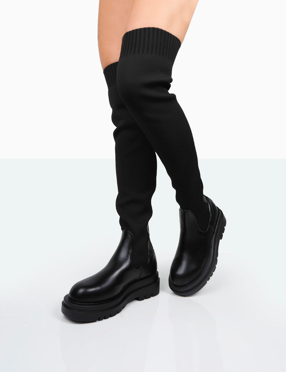 Anna - Botas de Calcetín por Encima de la Rodilla