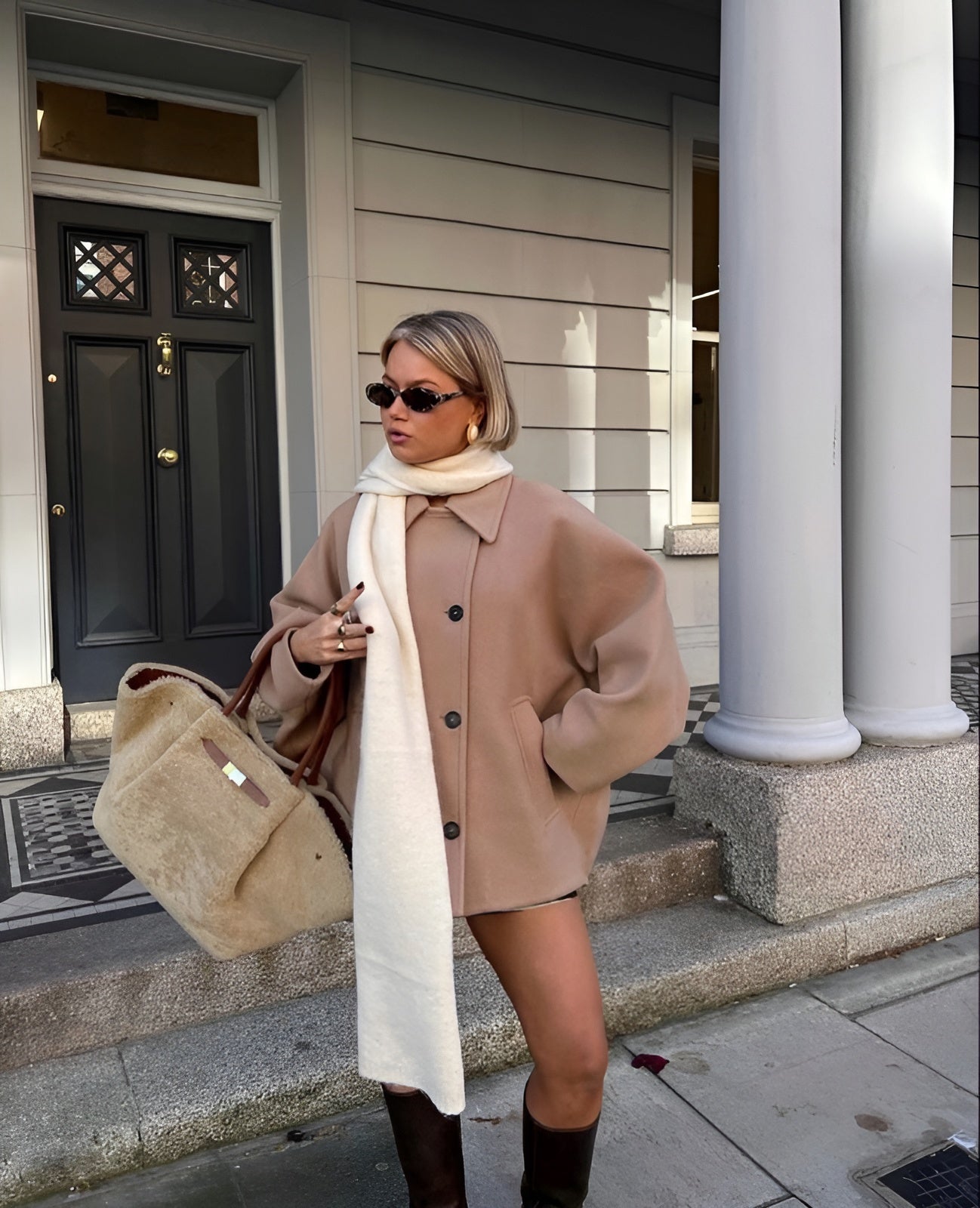 Lizzy | Chaqueta oversized de lana a la moda
